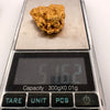 An absolutely stunning 51.7gr gold nugget was found by a metal detectorist and dug by hand in Clermont, Queensland, Australia. This is a rare find.  Approx. 96% pure gold, with possible quartz inclusion.