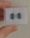 Instagram Product- Ancient Roman Glass Emerald Cut Pair