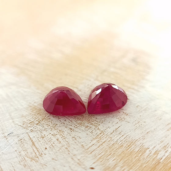 0.78ct Pear Cut Ruby