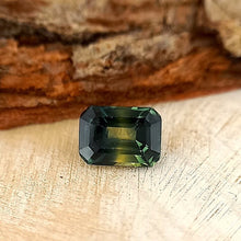  0.66ct Australian Parti Sapphire Emerald Cut