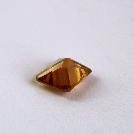This sparkling natural zircon is a lively piece and eye clean with just a slight silkiness to the naked eye. This piece is unheated and was responsibly sourced from Madagascar.