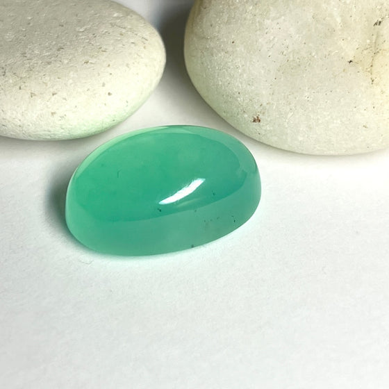 17.25ct TW QLD Chrysoprase Oval Cabochon