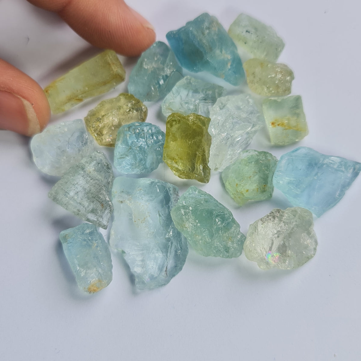 215ct+ Mixed Beryl Large Size Rough Parcels . Lawson Gems . Gemstone Rough