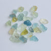 These parcels are a mix of natural, unheated aquamarine, helidor, green beryl and goshenite from Nigeria. This material has moderate inclusions, but is very gemmy material and a great choice for anyone looking to get into gem cutting!