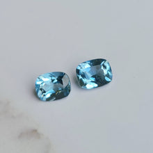  2.50ct TW Aquamarine Cushion Cut Pair