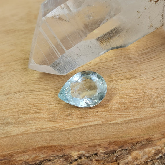 3.97ct Pale Aquamarine Pear Cut