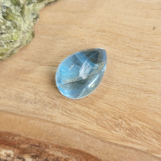 10.45ct Aquamarine Pear Cabochon Cut