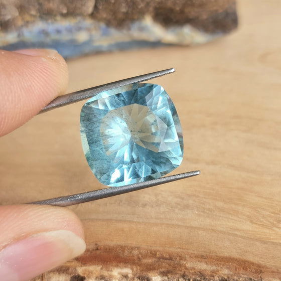 15.21ct Aquamarine Cushion Cut