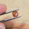 1.00ct Peach Orange Unheated Oval Sapphire