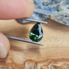 1.58ct Dark Green Pear Cut Australian Sapphire