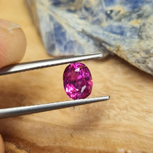  1.13ct Deep Red Pink Oval Cut Sapphire