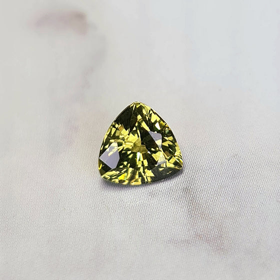 1.00ct Yellow Trilliant Cut Australian Sapphire