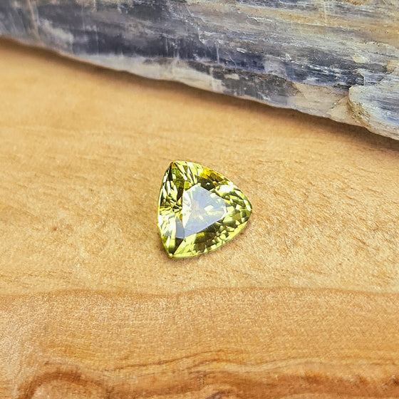 1.00ct Yellow Trilliant Cut Australian Sapphire