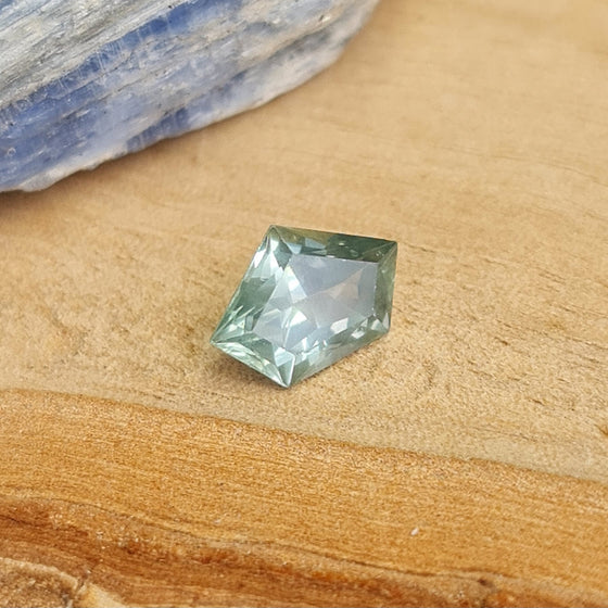1.16ct Blue Green Shield Cut Australian Sapphire