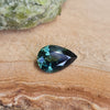 1.51ct Dark Blue Green Pear Cut Australian Sapphire