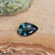  1.51ct Dark Blue Green Pear Cut Australian Sapphire