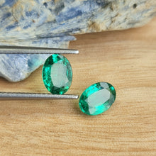  1.40ct TW Oval Cut Zambian Emerald Pair