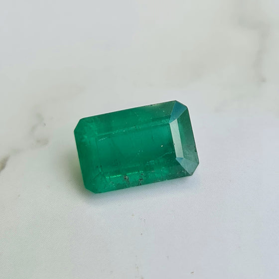 3.23ct Emerald Cut Zambian Emerald