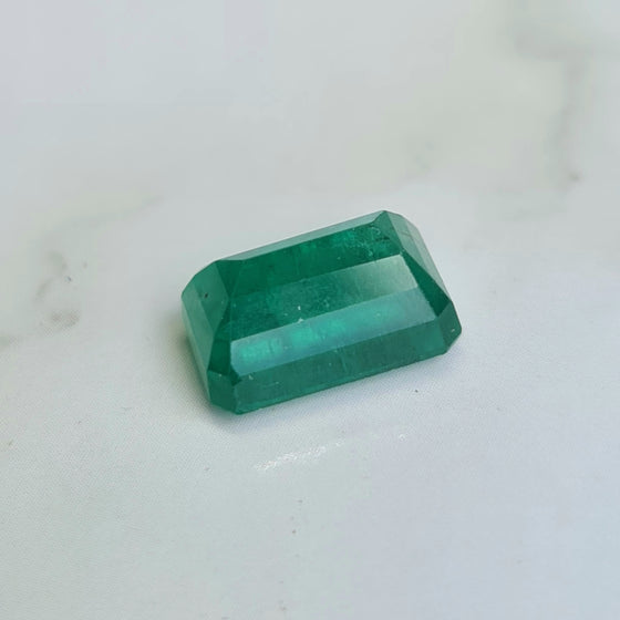 3.23ct Emerald Cut Zambian Emerald