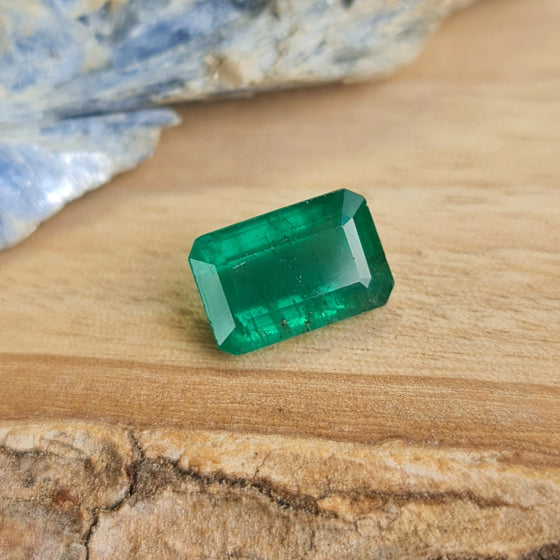 3.23ct Emerald Cut Zambian Emerald