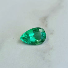  0.73ct Pear Cut Zambian Emerald
