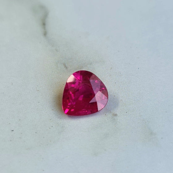 0.83ct Pear Cut Ruby