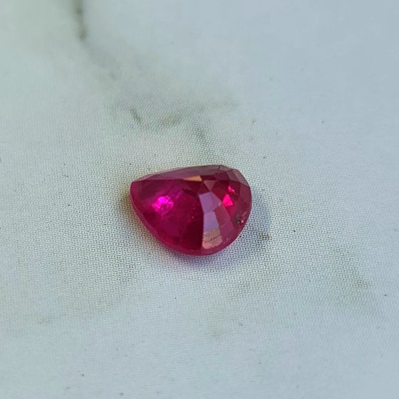 0.83ct Pear Cut Ruby