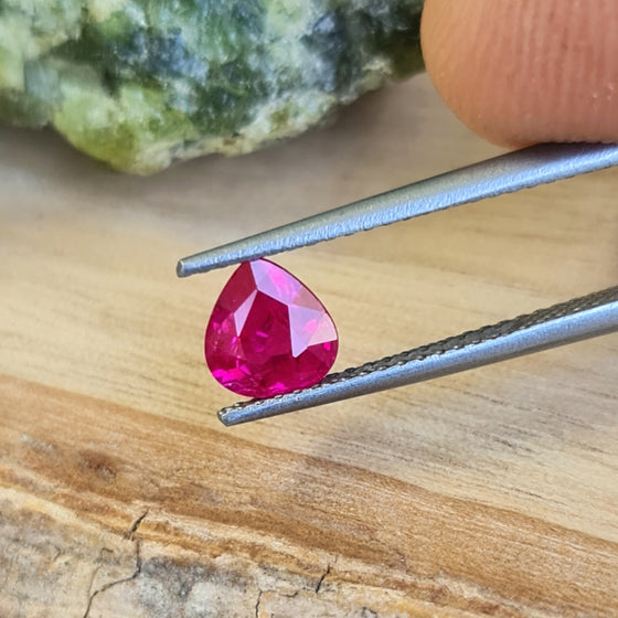 0.83ct Pear Cut Ruby