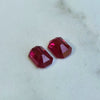 1.34ct TW Emerald Cut Ruby Pair