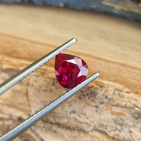 0.93ct Pear Cut Ruby