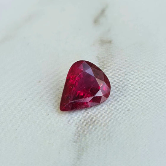 0.73ct Pear Cut Ruby