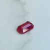 0.76ct Emerald Cut Ruby