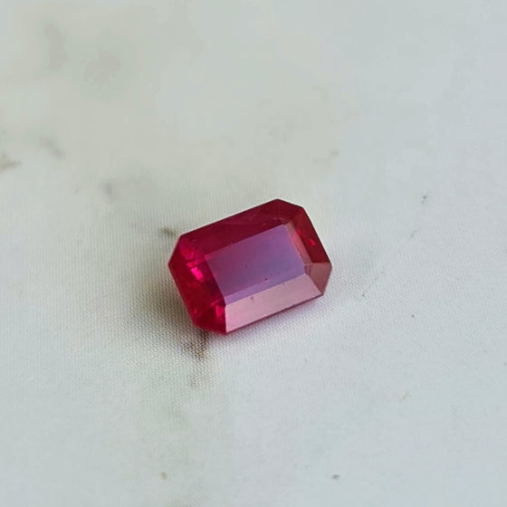 0.68ct Emerald Cut Ruby
