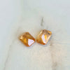 1.28ct TW Peach Orange Emerald Cut Spessartite Garnet Pair