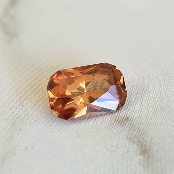 1.30ct Emerald Cut Spessartite Garnet