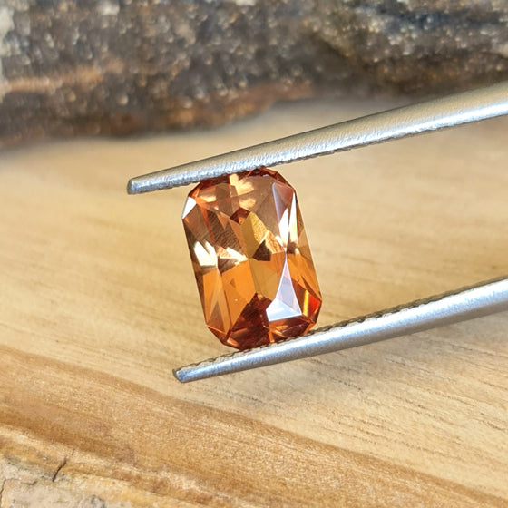 1.30ct Emerald Cut Spessartite Garnet