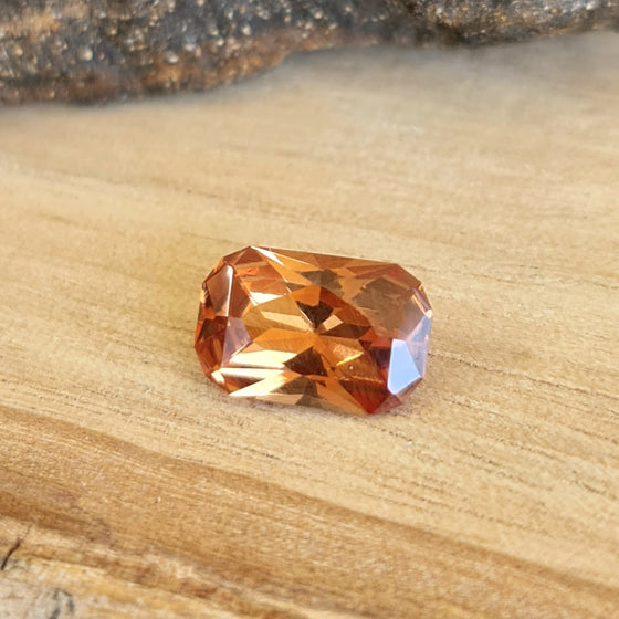 1.30ct Emerald Cut Spessartite Garnet