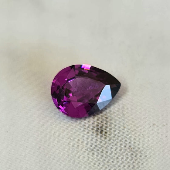 1.01ct Pear Cut Rhodolite Garnet