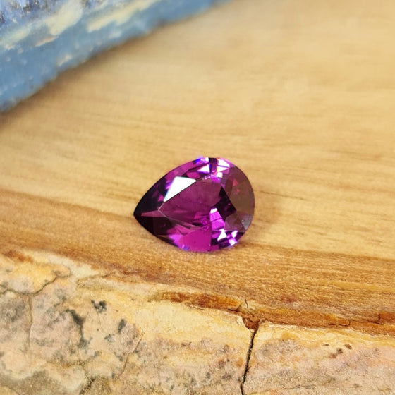 1.01ct Pear Cut Rhodolite Garnet