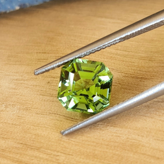 2.02ct Green Ascher Cut Tourmaline