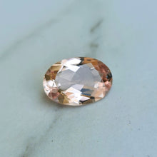  2.40ct Pale Pink Peach Oval Cut Tourmaline