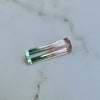 6.94ct Pink Green Bi Colour Baguette Cut Tourmaline