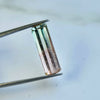 6.94ct Pink Green Bi Colour Baguette Cut Tourmaline