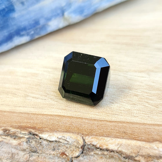 6.21ct Dark green Emerald Cut Tourmaline