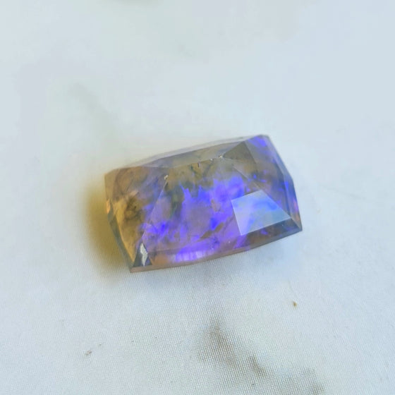 4.77ct Modified Cushion Cut Faceted Australian Opal