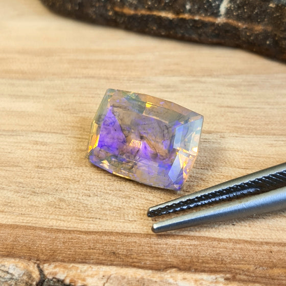 4.77ct Modified Cushion Cut Faceted Australian Opal