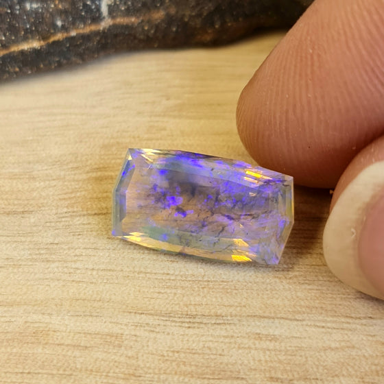 4.25ct Modified Cushion Cut Faceted Australian Opal