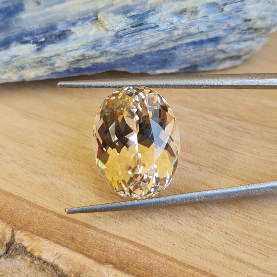 10.3ct Yellow Oval Cut Danburite