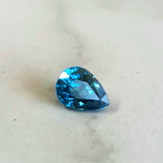 1.49ct Blue Pear Cut Zircon