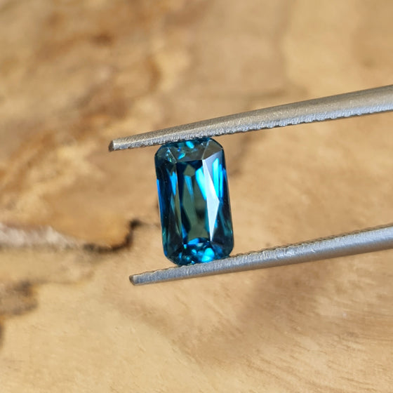 1.92ct Blue Emerald Cut Zircon